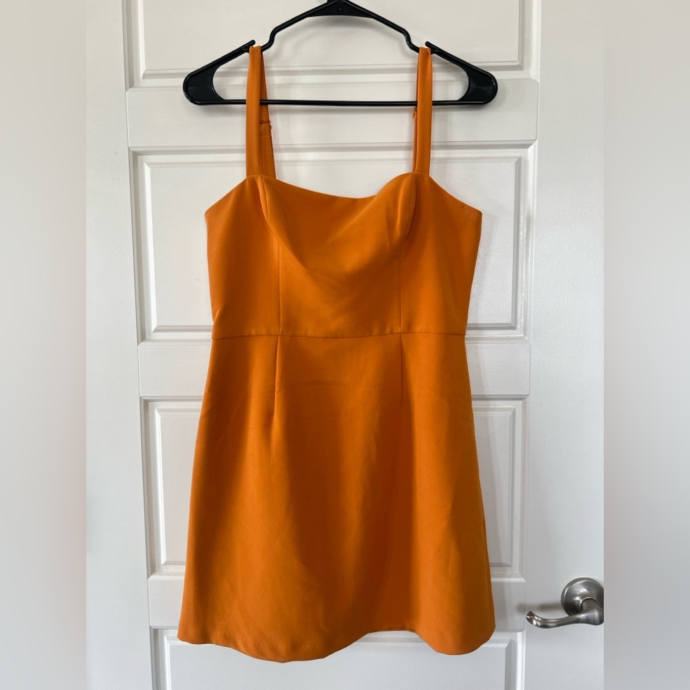 Orange French Connection mini dress